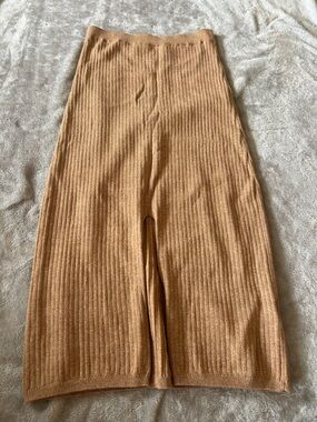 Free people midi knit ribbed skirt